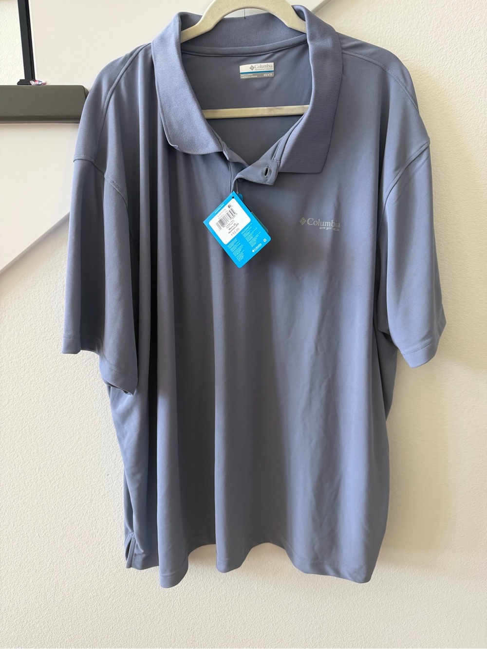 NWT Columbia Men’s Short-Sleeve Polo Shirt - Slate Gray